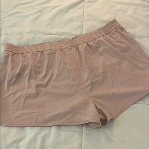 Victoria Secret “PINK” Blush Pink color activewear lined shirts with zip pocket